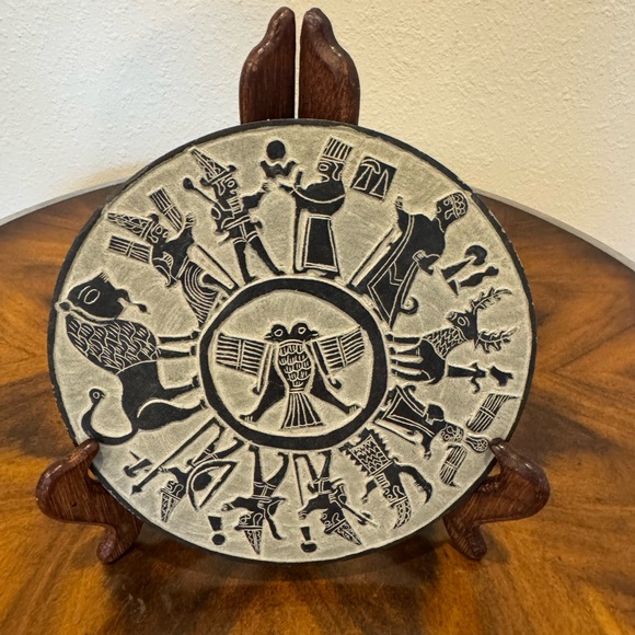 Other - Babylonian Hittite Gods Stone Disc 7”